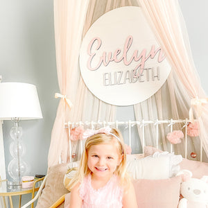 Shiplap Round Name Sign (Instant Font Preview)