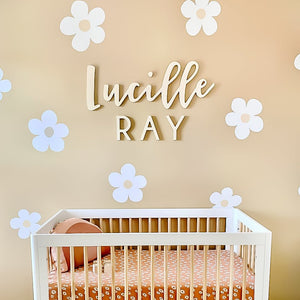 First & Middle Name Sign - Combination Script + Block Font