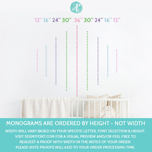 Single Letter Wooden Monogram (Instant Font Preview)