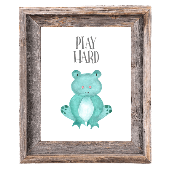 
        Provincial Collection - Frog Play Hard - Print
        