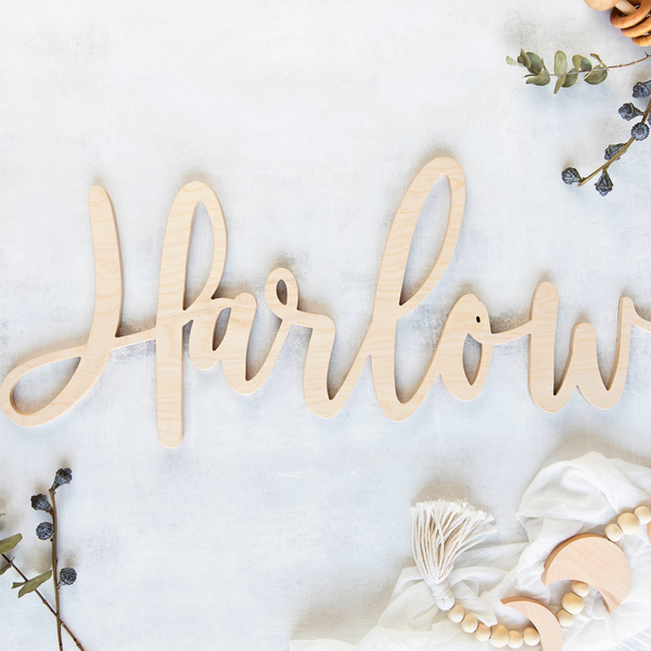 
        Best Selling Harlow Font - Script Cutout Name Sign
        
