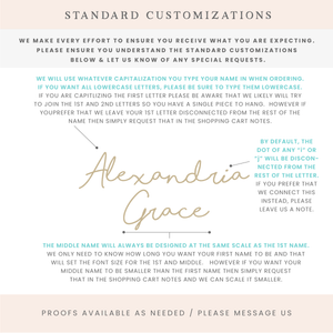 Best Selling Double Name Sign - Sienna Font