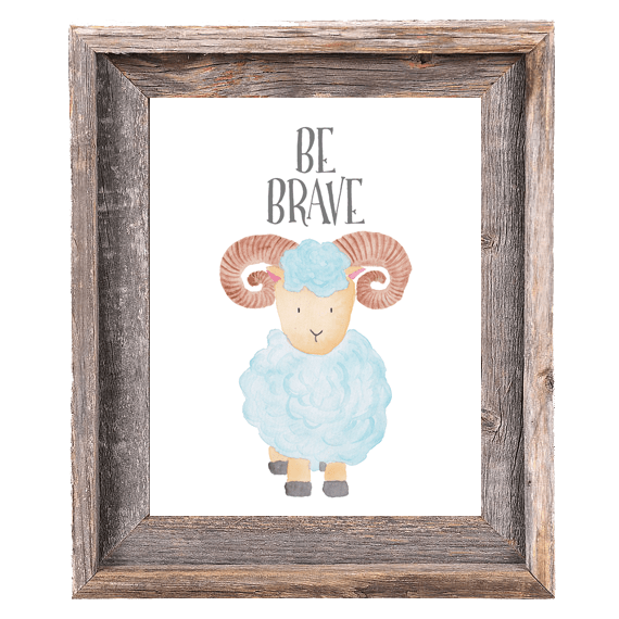 
        Provincial Collection - Ram - Be Brave - Print
        