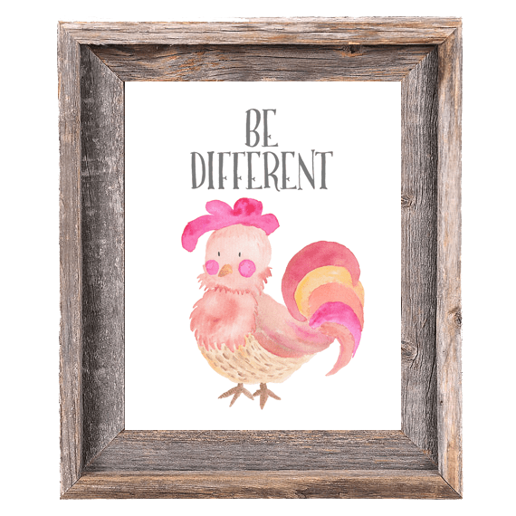 
        Provincial Collection - Rooster - Be Different - Print
        