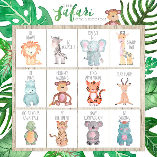 
        Safari Collection - Set of 12 - Prints
        