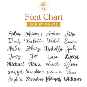 Custom Wooden Name Sign - All Script Fonts  (Instant Font Preview)