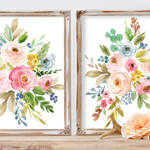 Meadowland Bouquets III & IV - Set of 2 - Prints