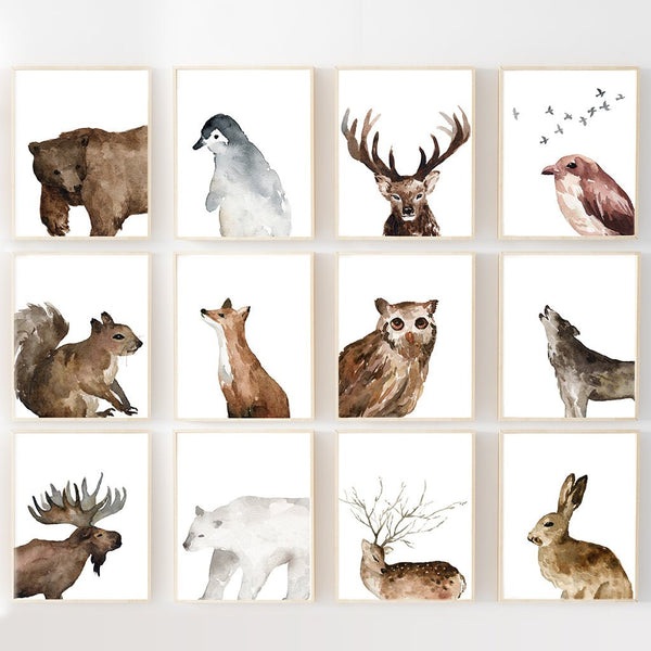 
        Wildwood Collection - Full Woodland + Arctic Animal Collection Without Words - Instant Download
        