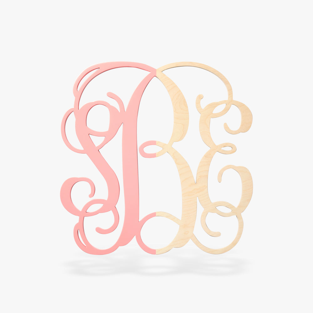 Interlocking 3-Letter Vine Monogram