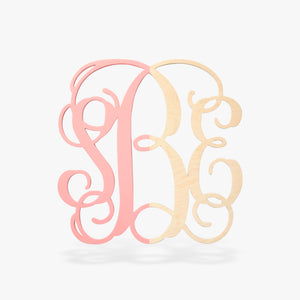 Interlocking 3-Letter Vine Monogram