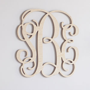 Interlocking 3-Letter Vine Monogram