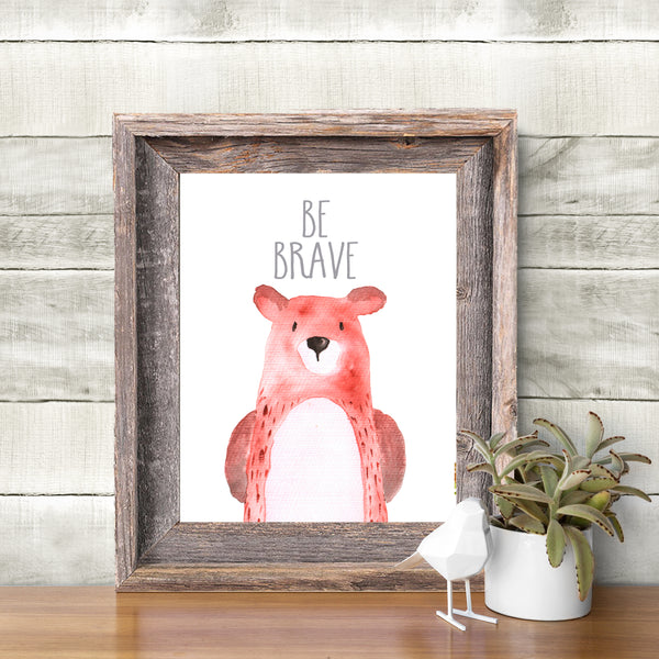 
        Woodland Collection - Bear - Be Brave - Instant Download
        