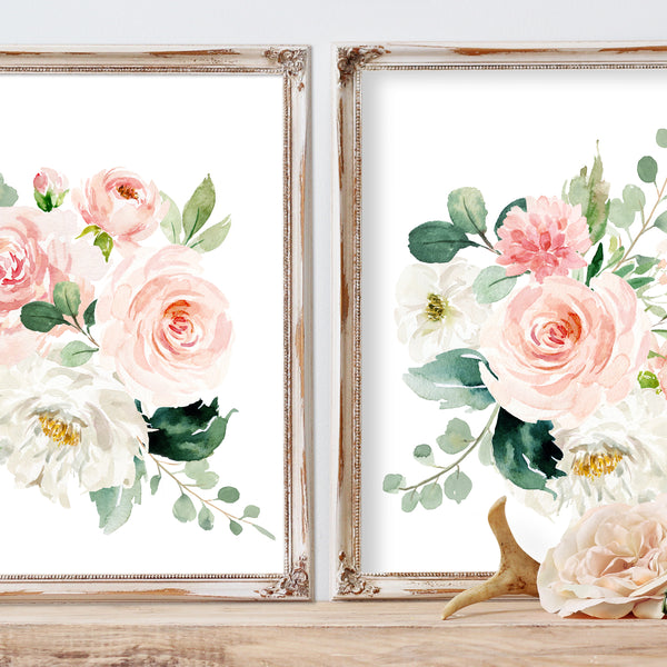 
        Blushed Collection - Set of 2 Floral Bouquets - Instant Download
        