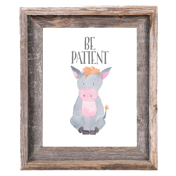 Provincial Collection - Donkey Be Patient - Print