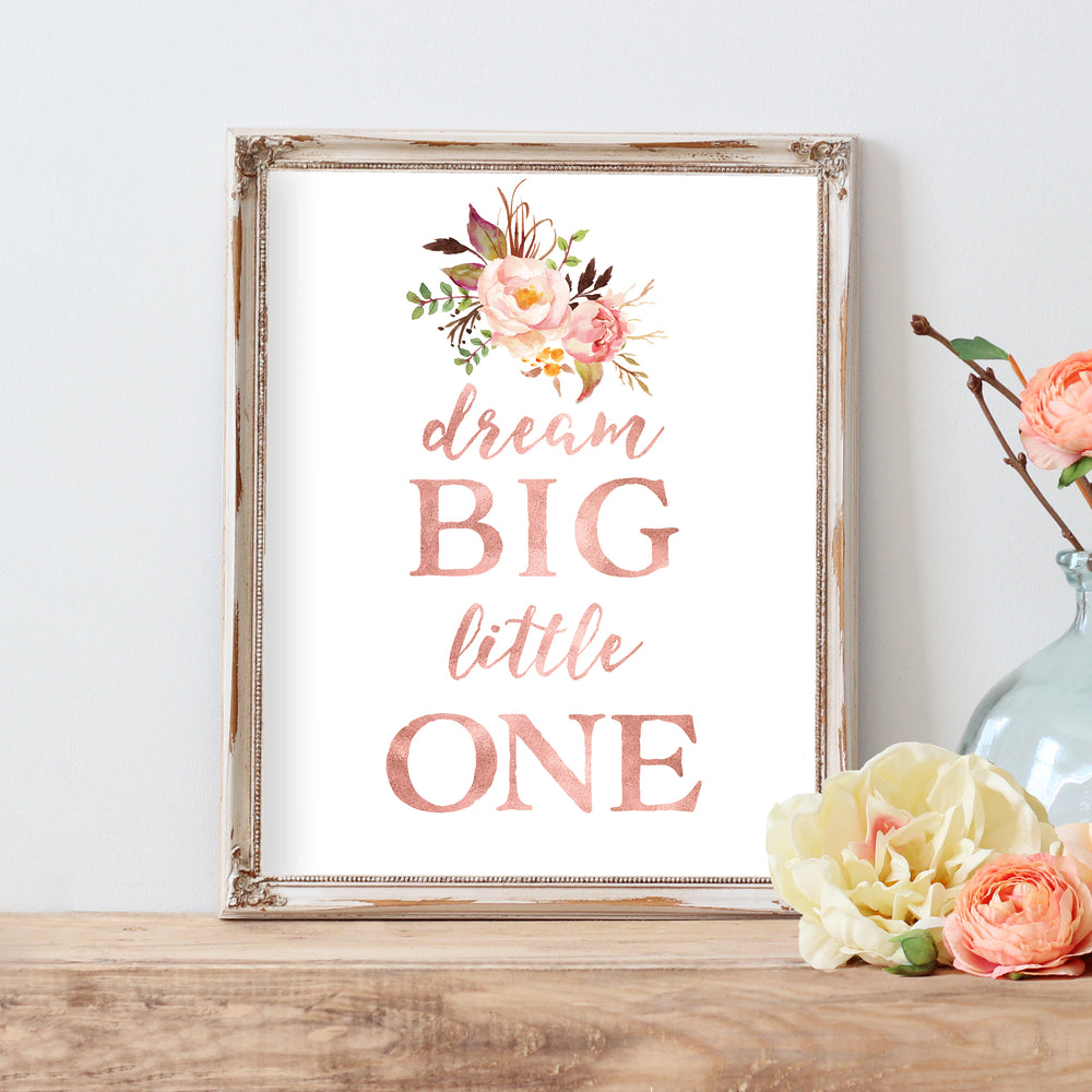 Tribal Rose - Dream Big Little One - Instant Download