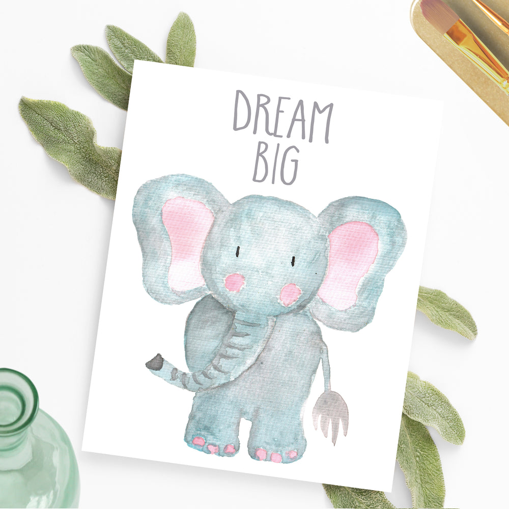 Safari Collection - Elephant Dream Big - Instant Download