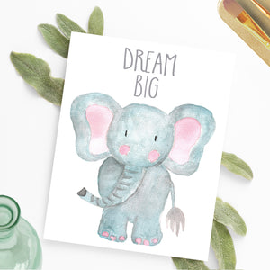 Safari Collection - Elephant Dream Big - Instant Download