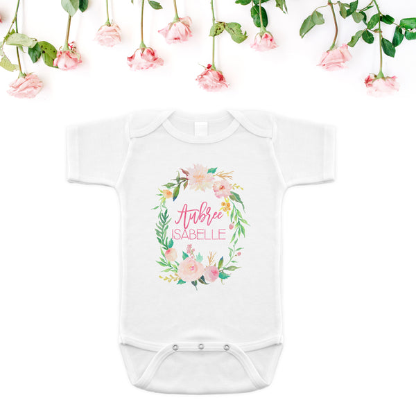 
        Personalized Onesie - Floral Whimsy Collection
        