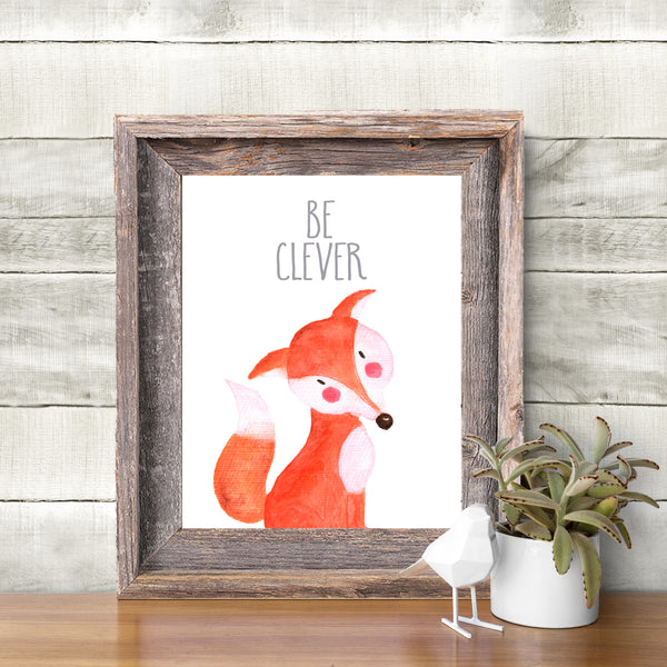 
        Woodland Collection - Fox - Be Clever - Instant Download
        