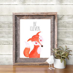 Woodland Collection - Fox - Be Clever - Print
