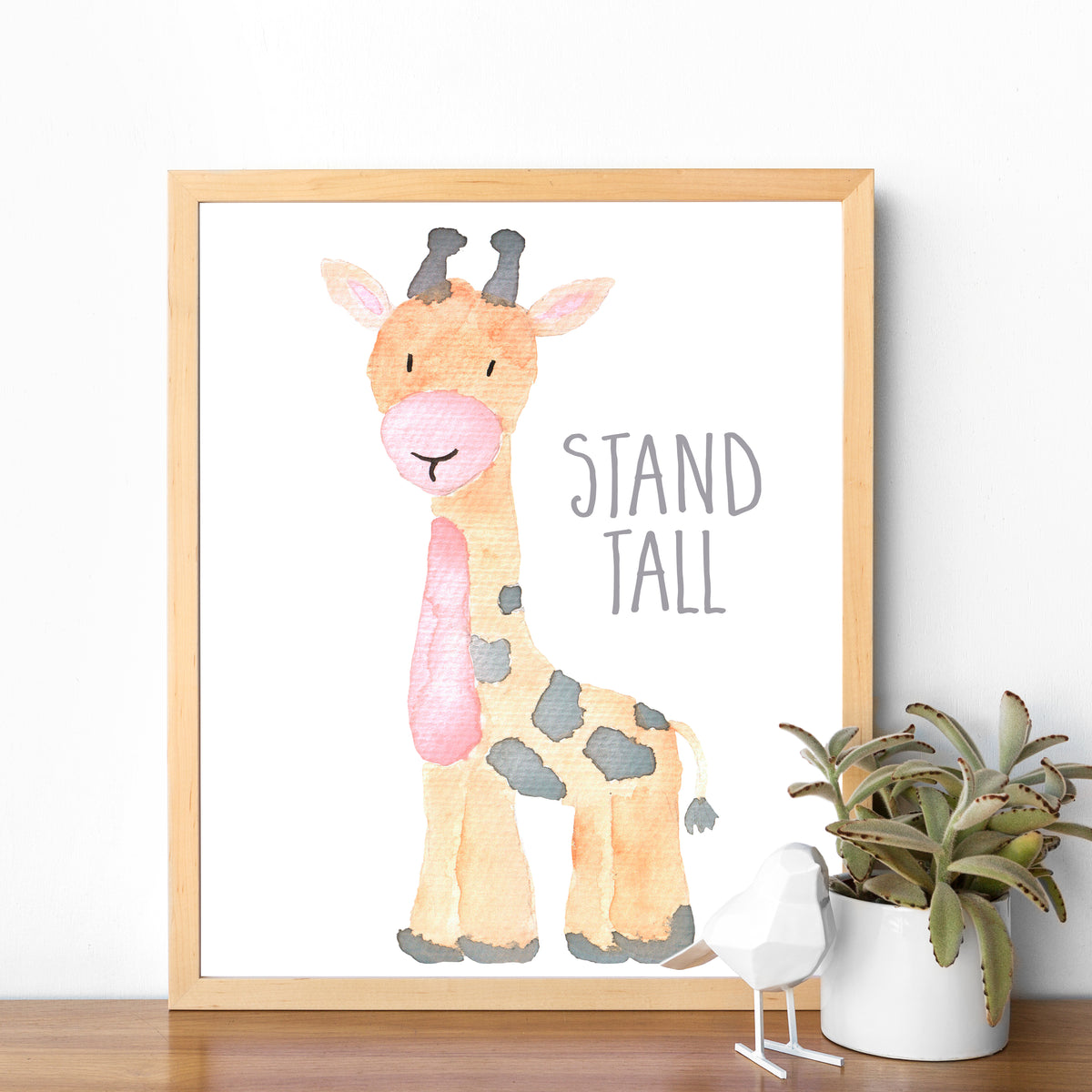 Giraffe artwork for nursery online