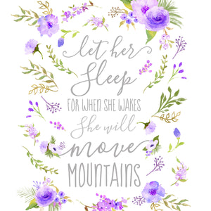 Floral Whimsy Collection - Let Her Sleep - Instant Download