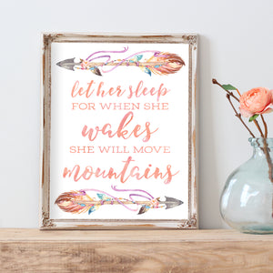Bohemia Collection - Let Her Sleep For When She Wakes She Will Move Mountains - Instant Download