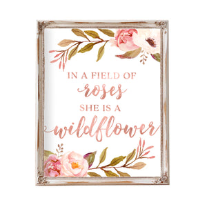 Tribal Rose - In A Field of Roses She Is A Wildflower - Instant Download