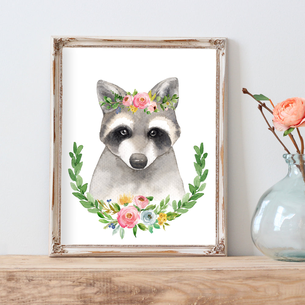 Meadowland Raccoon - Print