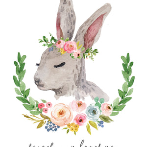 Meadowland Bunny I - Two Versions - Instant Download