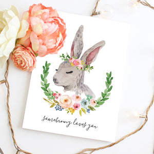 Meadowland Bunny I - Two Versions - Instant Download