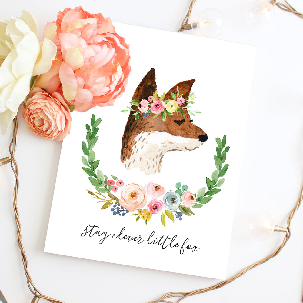 Meadowland Fox I - Choice of With or Without Words - Print