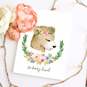 Meadowland Bear - Two Versions - Instant Download