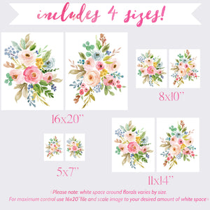 Meadowland Bouquets III & IV - Set of 2 - Instant Download