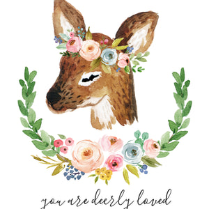 Meadowland Deer I - Two Versions - Instant Download