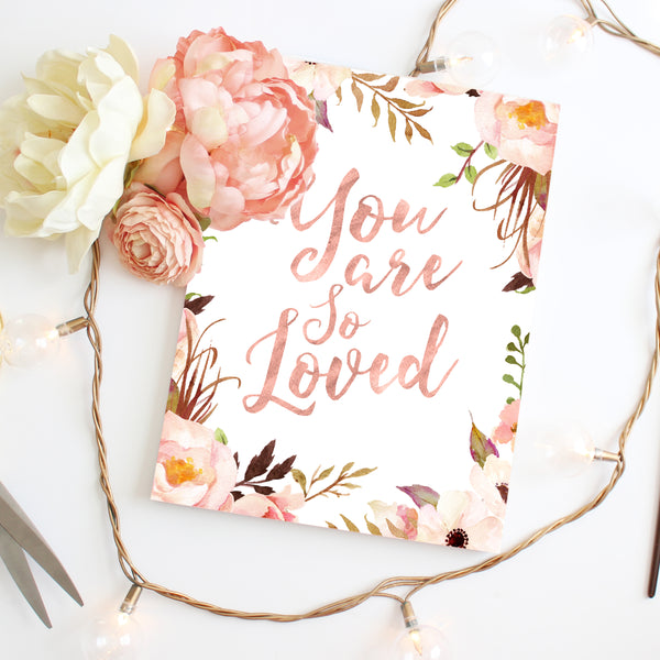 
        Tribal Rose - You Are So Loved - Instant Download
        